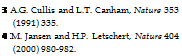 Подпись: 3 A.G. Cullis and L.T. Canham, Nature 353 (1991) 335. 4 M. Jansen and H.P. Letschert, Nature 404 (2000) 980-982. 