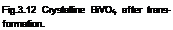 Подпись: Fig.3.12 Crystalline BiVO4 after trans-formation.