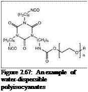 Подпись: Figure 2.67: An example of water-dispersible polyisocyanates 