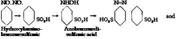 Подпись: NO. NO. NHOH N=N Hydroxylamino- Azobenzenedi- benzenesulfonic sulfonic acid 