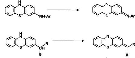 Nonacylated Leuco Thiazine Dyes