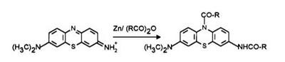 Acylated Leuco Thiazine Dyes