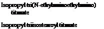 Подпись: Isopropyl tri(N-ethylaminoethylamino) titanate Isopropyl triisostearoyl titanate 