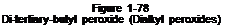 Подпись: Figure 1-78 Di-tertiary-butyl peroxide (Dialkyl peroxides) 