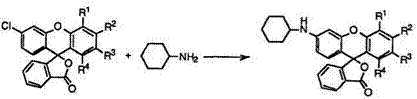 Reaction of 3-Chlorofluorans with Amines