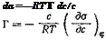 Подпись: da = —RT Г dc/c 