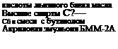 Подпись: кислоты льняного бавка масла Высшие спирты С?— Сб в смеси с бутанолом Акриловая эмульоия БММ-2А 